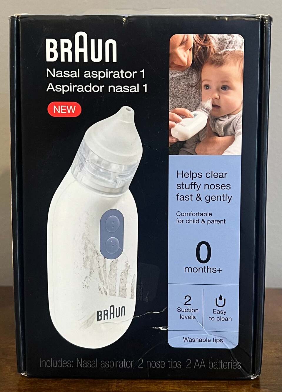 Braun Nasal Aspirator 1 Electric Baby Nose Cleaner New Open Box